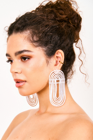 Orelia Silver Earrings
