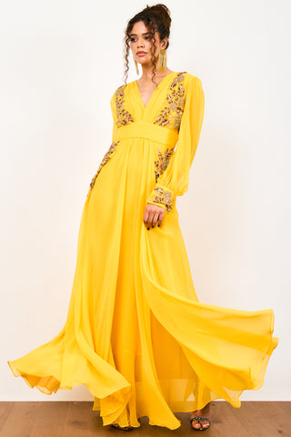 Selenaa Dress Yellow