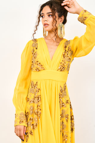 Selenaa Dress Yellow