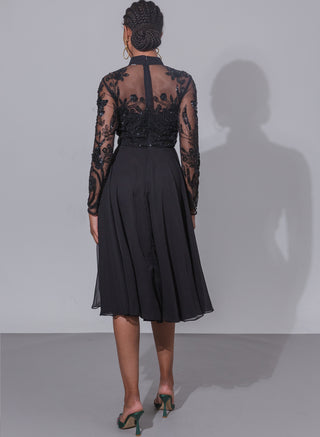 Coley Midi Dress Black