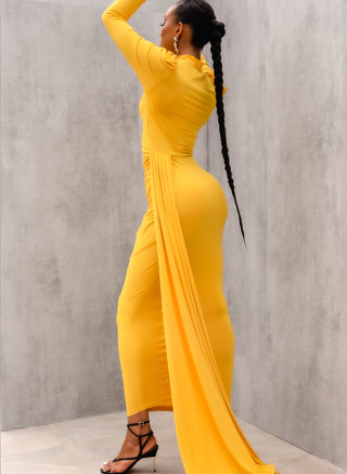 Zaina Dress Mustard