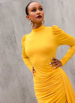 Zaina Dress Mustard