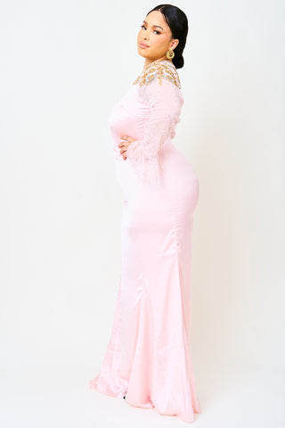 CURVE Rai Dress Pale Pink